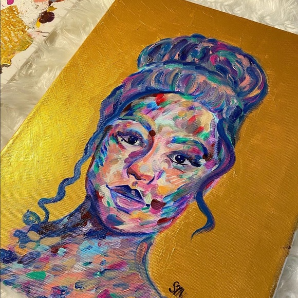 Colorful Abstract Woman Portrait - Picture 2 of 4